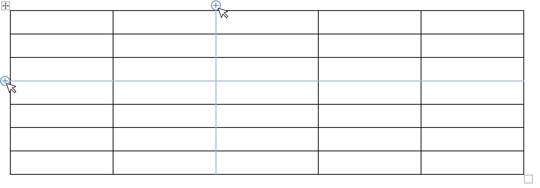 Додавання рядків та стовпців
