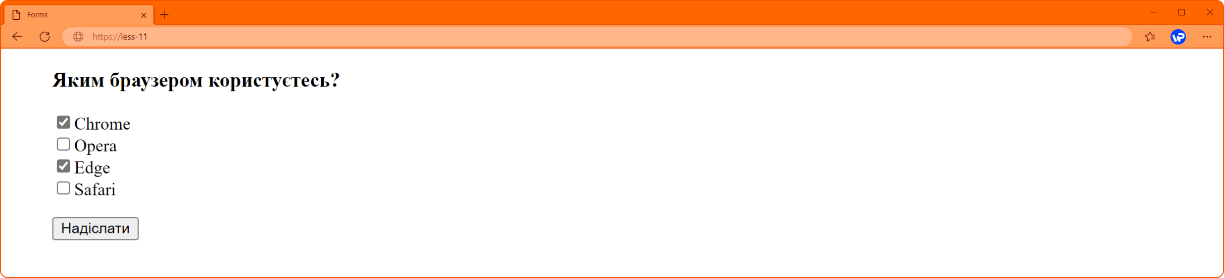 input checkbox