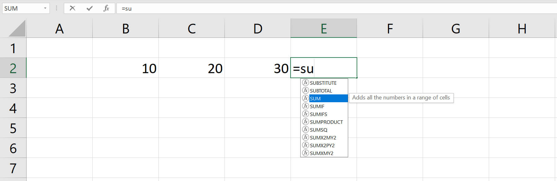Створення таблиці Excel