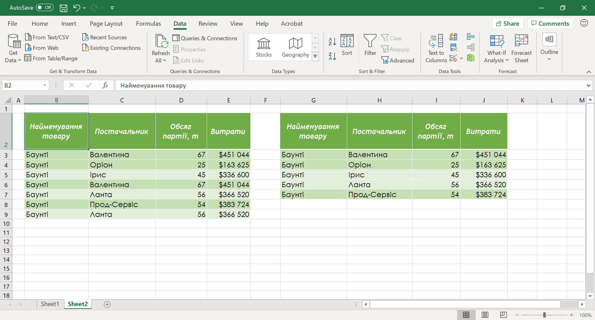 Видалення дублікатів записів з таблиці Excel із збереженням вихідних даних